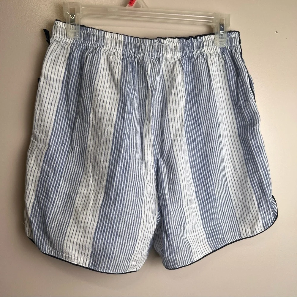 U.S. Polo Assn. NWT Unisex Blue and White Striped Shorts Size S Pockets